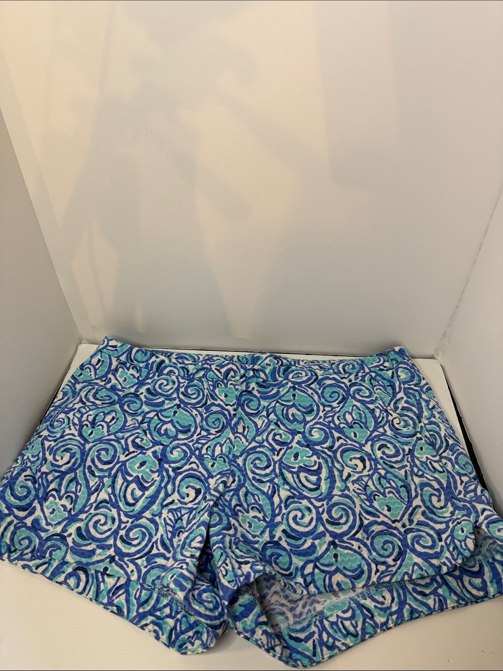 Lilly Pulitzer Blue & Aqua Swirl Athletic Shorts